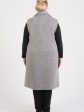 Безрукавное пальто из твида, цвет серый в интернет-магазине Фабрики Тревери