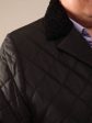 Длинное пальто из стежки, цвет черный в интернет-магазине Фабрики Тревери