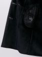 Дубленка с воротником апаш из Тосканы, цвет черный в интернет-магазине Фабрики Тревери