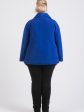 Двубортная стеганая куртка с кантом, цвет голубой в интернет-магазине Фабрики Тревери