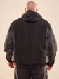 Двухцветная куртка с капюшоном, цвет черный в интернет-магазине Фабрики Тревери