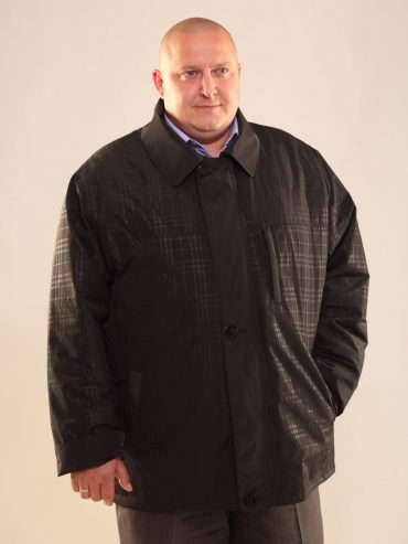 Классическая куртка на молнии с пластроном, цвет черный в интернет-магазине Фабрики Тревери