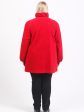 Короткое пальто со стойкой, цвет красный в интернет-магазине Фабрики Тревери