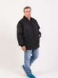 Куртка из плащевки с трикотажем, цвет черный в интернет-магазине Фабрики Тревери