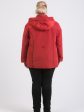 Куртка из стежки с капюшоном, цвет красный в интернет-магазине Фабрики Тревери
