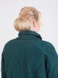 Куртка из стежки с капюшоном, цвет зеленый в интернет-магазине Фабрики Тревери