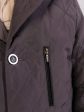 Куртка из стежки с воротником, цвет серый в интернет-магазине Фабрики Тревери