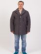 Куртка из стежки с воротником, цвет серый в интернет-магазине Фабрики Тревери