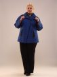 Куртка-косуха из стежки, цвет голубой в интернет-магазине Фабрики Тревери