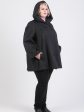 Куртка трапеция из стежки, цвет черный в интернет-магазине Фабрики Тревери