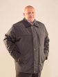 Мужская утепленная куртка на молнии, цвет серый в интернет-магазине Фабрики Тревери