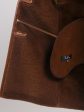 Натуральная дубленка с песцом, цвет коричневый в интернет-магазине Фабрики Тревери