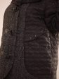 Пальто из драпа и стежки, цвет черный в интернет-магазине Фабрики Тревери