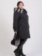 Пальто на подстежке с мехом по капюшону, цвет черный в интернет-магазине Фабрики Тревери
