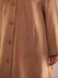 Пальто трапеция из драпа, цвет золотистый в интернет-магазине Фабрики Тревери