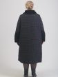 Пальто трапеция из стежки, цвет черный в интернет-магазине Фабрики Тревери