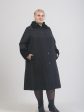 Пальто трапеция из стежки, цвет черный в интернет-магазине Фабрики Тревери