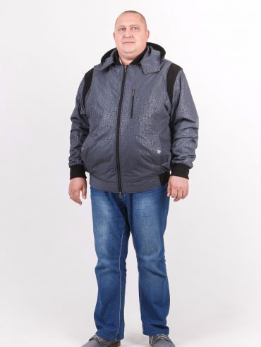 Пилот из плащевки с трикотажем, цвет серый в интернет-магазине Фабрики Тревери