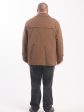 Утепленная мужская куртка тренчкот, цвет коричневый в интернет-магазине Фабрики Тревери
