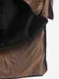 Женская пехора с песцом по капюшону, цвет коричневый в интернет-магазине Фабрики Тревери