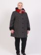 Женское пальто трансформер из твида , цвет серый в интернет-магазине Фабрики Тревери