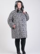 Зимнее пальто из драпа с меховой отделкой, цвет разноцветный в интернет-магазине Фабрики Тревери