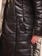 Зимнее пальто-пуховик с песцом, цвет черный в интернет-магазине Фабрики Тревери