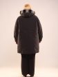 Зимнее пальто со съемной подстежкой, цвет черный в интернет-магазине Фабрики Тревери