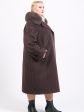 Длинное пальто из драпа Альпака, цвет коричневый в интернет-магазине Фабрики Тревери