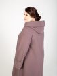 Длинное пальто с капюшоном, цвет коричневый в интернет-магазине Фабрики Тревери