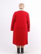 Длинное пальто трапеция Шанель, цвет красный в интернет-магазине Фабрики Тревери