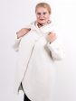 Пальто из драпа варенка, цвет белый в интернет-магазине Фабрики Тревери