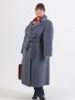 Пальто из шерстяного драпа, цвет серый в интернет-магазине Фабрики Тревери