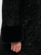 Шуба из меха Тиссавель под каракуль, цвет черный в интернет-магазине Фабрики Тревери