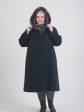 Зимнее пальто из Альпаки с песцом, цвет черный в интернет-магазине Фабрики Тревери