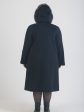Зимнее пальто из Альпаки с песцом, цвет черный в интернет-магазине Фабрики Тревери