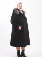 Пальто из Альпаки с чернобуркой, цвет черный в интернет-магазине Фабрики Тревери
