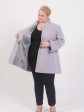 Корткое пальто трапеция из драпа, цвет серый в интернет-магазине Фабрики Тревери