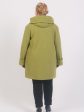 Пальто с капюшоном из драпа, цвет оливковый в интернет-магазине Фабрики Тревери
