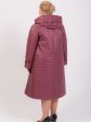 Пальто из стежки брусничного цвета, цвет светло-розовый в интернет-магазине Фабрики Тревери