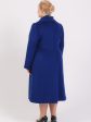 Демисезонное пальто редингот, цвет синий в интернет-магазине Фабрики Тревери