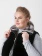 Женский жилет из мутона, цвет черный в интернет-магазине Фабрики Тревери