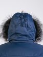 Курка Аляска с чернобуркой на капюшоне, цвет синий в интернет-магазине Фабрики Тревери