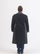 Комбинированное пальто из драпа и стежки, цвет черный в интернет-магазине Фабрики Тревери