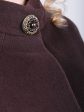 Шерстяное пальто с цельнокроеным рукавом, цвет коричневый в интернет-магазине Фабрики Тревери