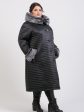 Пальто еврозима с меховым капюшоном, цвет черный в интернет-магазине Фабрики Тревери