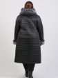 Пальто еврозима с меховым капюшоном, цвет черный в интернет-магазине Фабрики Тревери