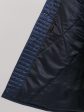 Зимнее пальто с меховой отделкой, цвет синий в интернет-магазине Фабрики Тревери