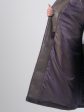 Шуба полуприталенного силуэта из эко-меха астраган, цвет серый в интернет-магазине Фабрики Тревери