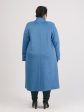 Голубое шерстяное пальто с ручным стежком, цвет голубой в интернет-магазине Фабрики Тревери